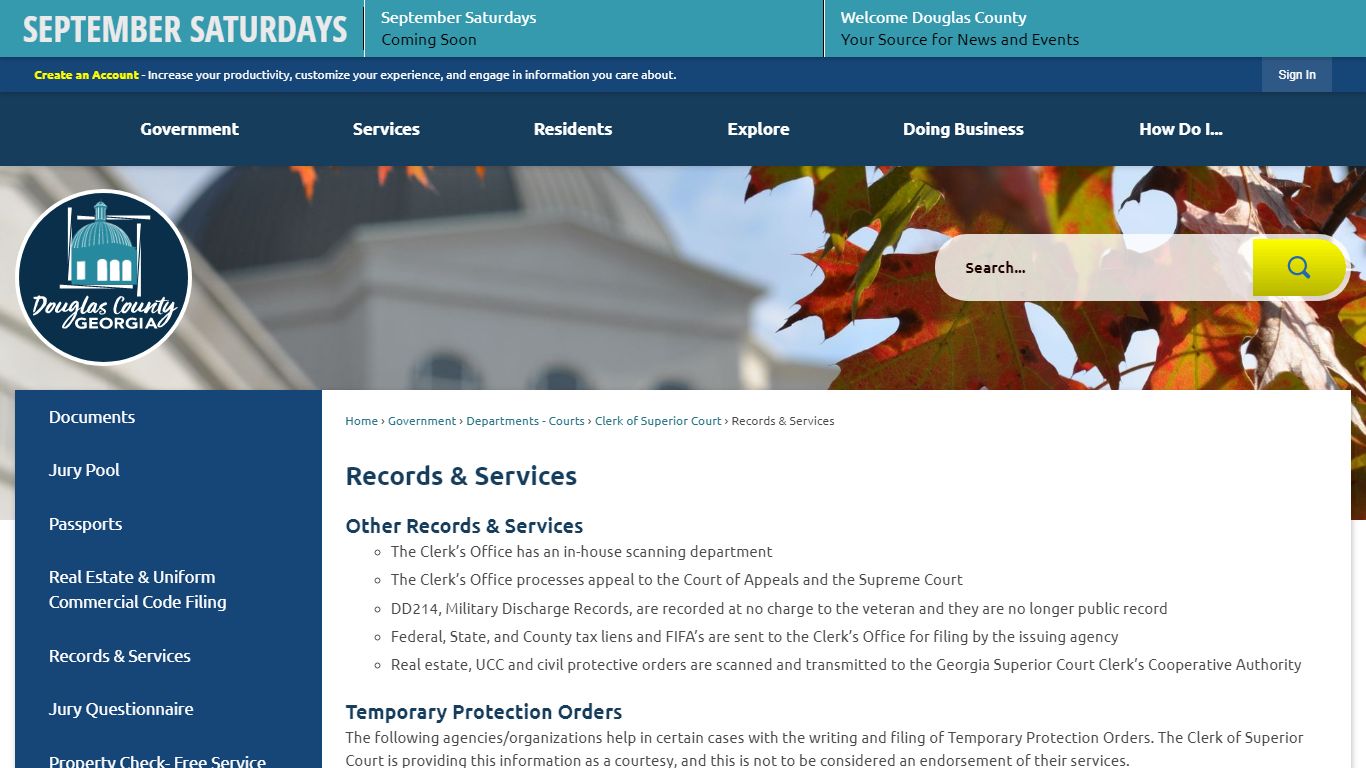 Records & Services | Douglas County, GA