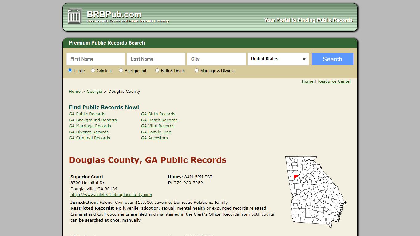 Douglas County Public Records | Search Georgia Government ...